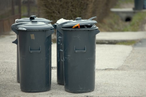 Secure document shredding process in action