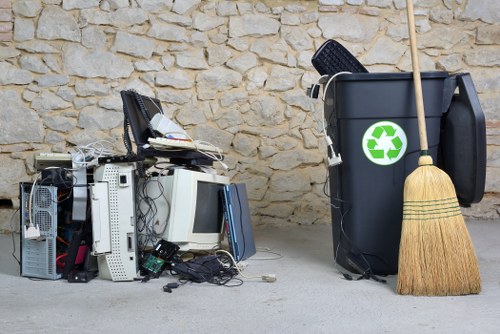 Professional waste removal team